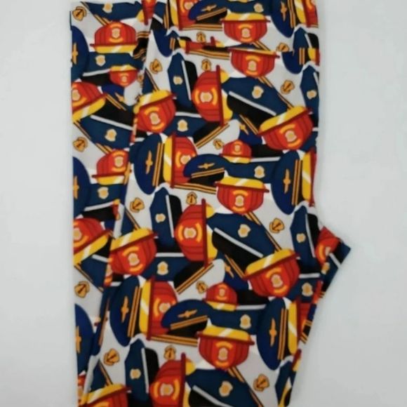 Lularoe TC First Responders Hat Leggings - Picture 2 of 4